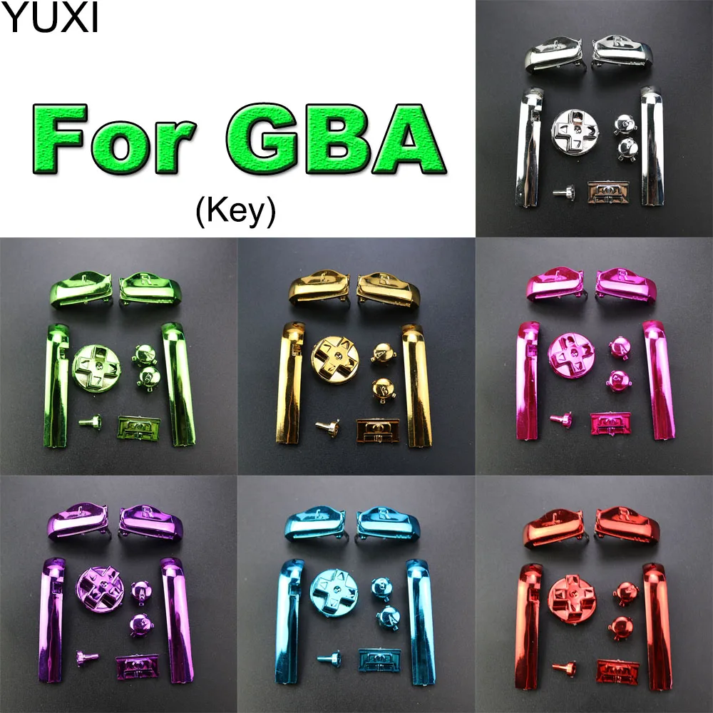 Yuxi 1Set Ab Colorful L R Buttons Keypad Per Gameboy Advance Buttons Frame Per Gba D Pads Power On Off Buttons