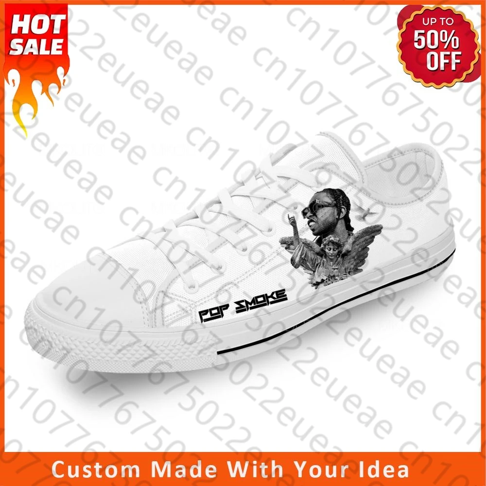 

Кроссовки рэп-Рэп легкие дышащие, модная холщовая обувь с низким верхом и 3D-принтом, в стиле музыкальный хип-хоп, белые, для мужчин и женщин