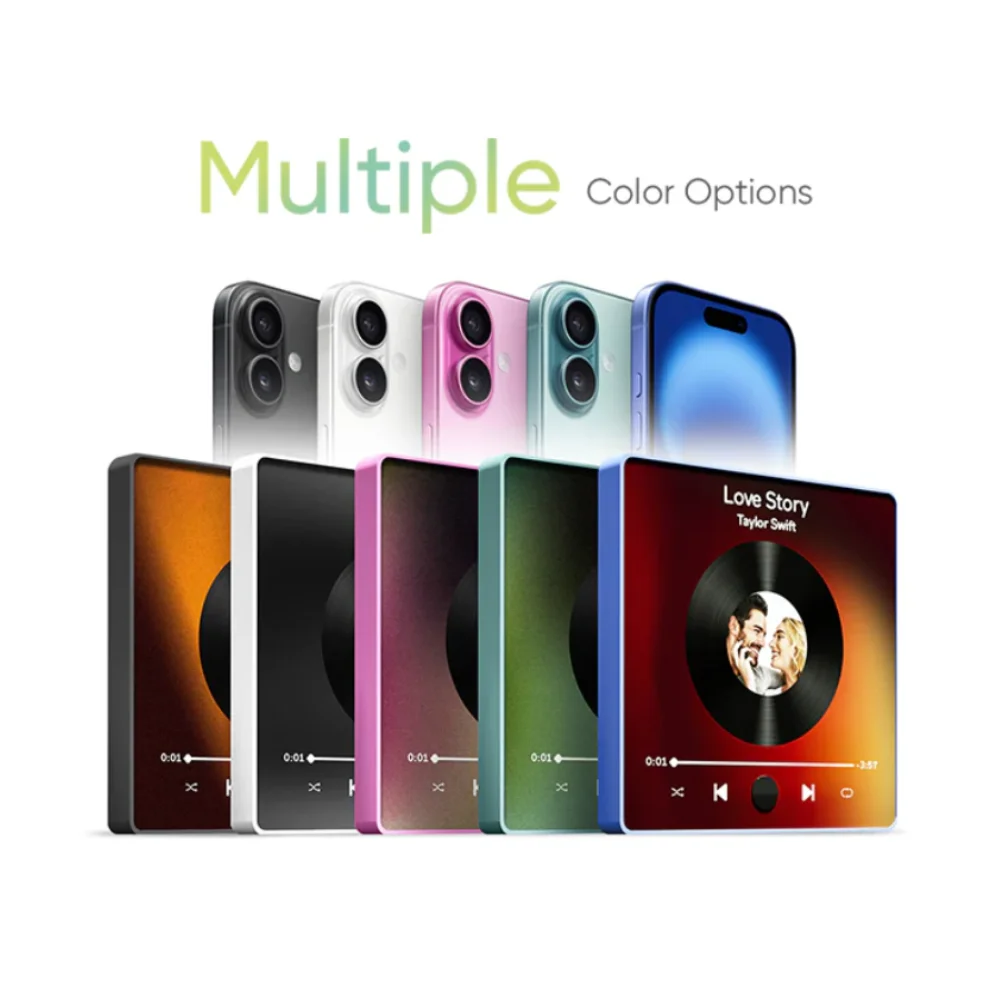 Magnete da Frigorifero con Album Musicale Personalizzato – Lettore Musicale con Foto – Magnete Unico Personalizzabile per il Frigorifero, Regalo Perfetto per Coppie Arredamento Casa