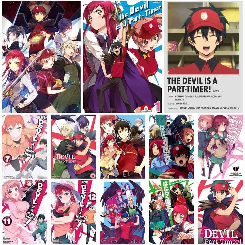 Anime The Devil Is a Part-Timer! 2 Acrylic Stand Model Doll Hataraku Maou- sama! 2 Action Figure Toy Decoration Model Plate Gifts - AliExpress