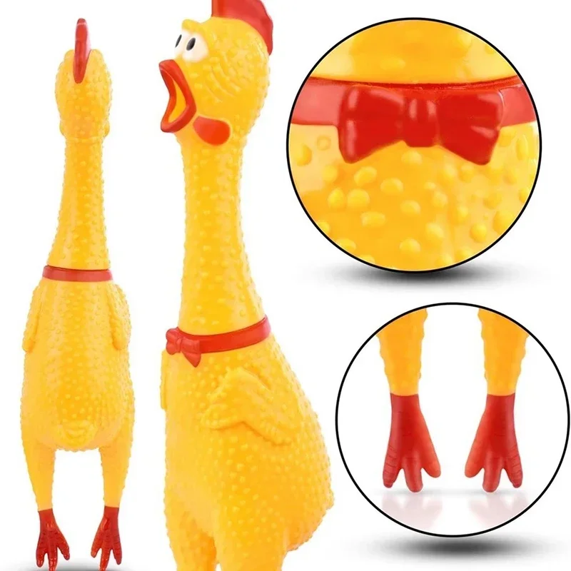 Funny Screaming Chicken Toys, Squeezing Sound, Teeth Grinding, Suitable for Small to Medium Dogs, Pet Products, Home Supplies 2