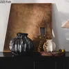 Creative Irregular Ceramic Vase Retro Flower Pots Desk Decoration Artificial Flower Floral Arrangement Room Aesthetic Decor 3