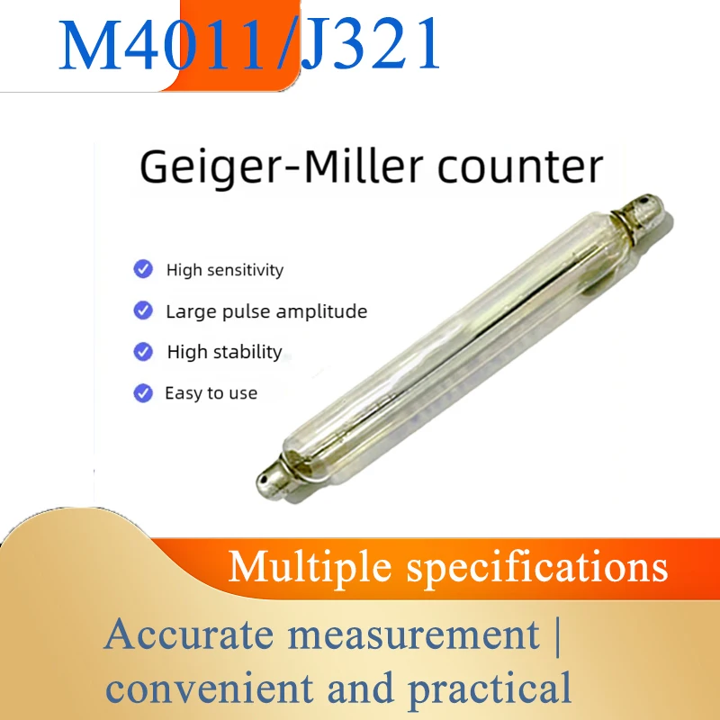 1PCS J321/M4011 Geiger Counter β GM Detector  Tube α/β-particles and γ/X-rays for ionization Nuclear Radiation Detection 6