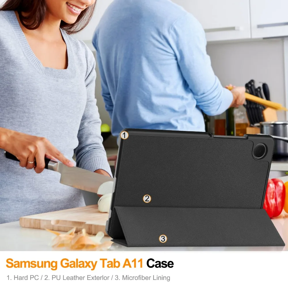 Folding Stand Smart Tablet Case - Premium Protective Cover