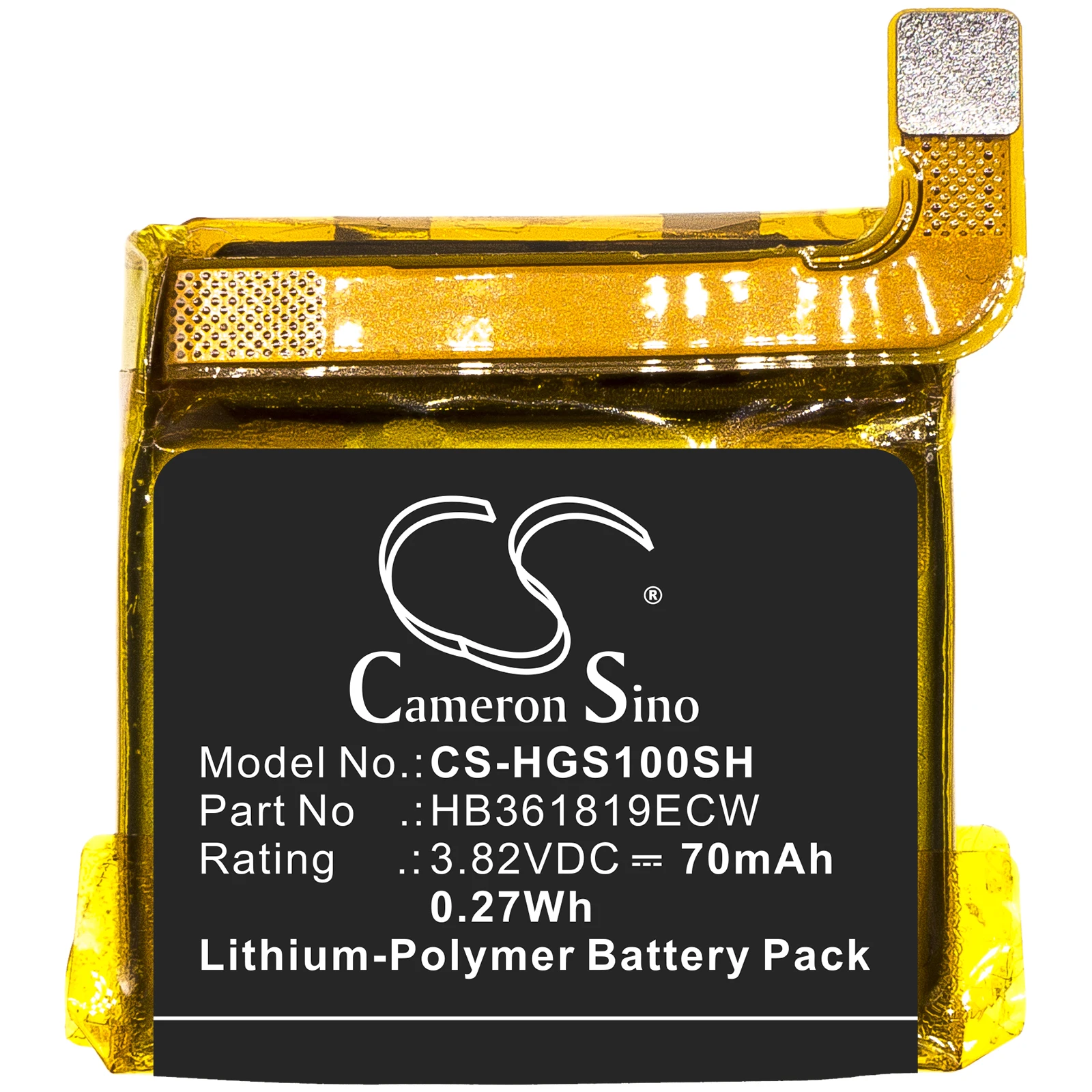 

Cameron Sino 70mAh Smartwatch Battery HB361819ECW for Huawei Glory S1, MES-B19