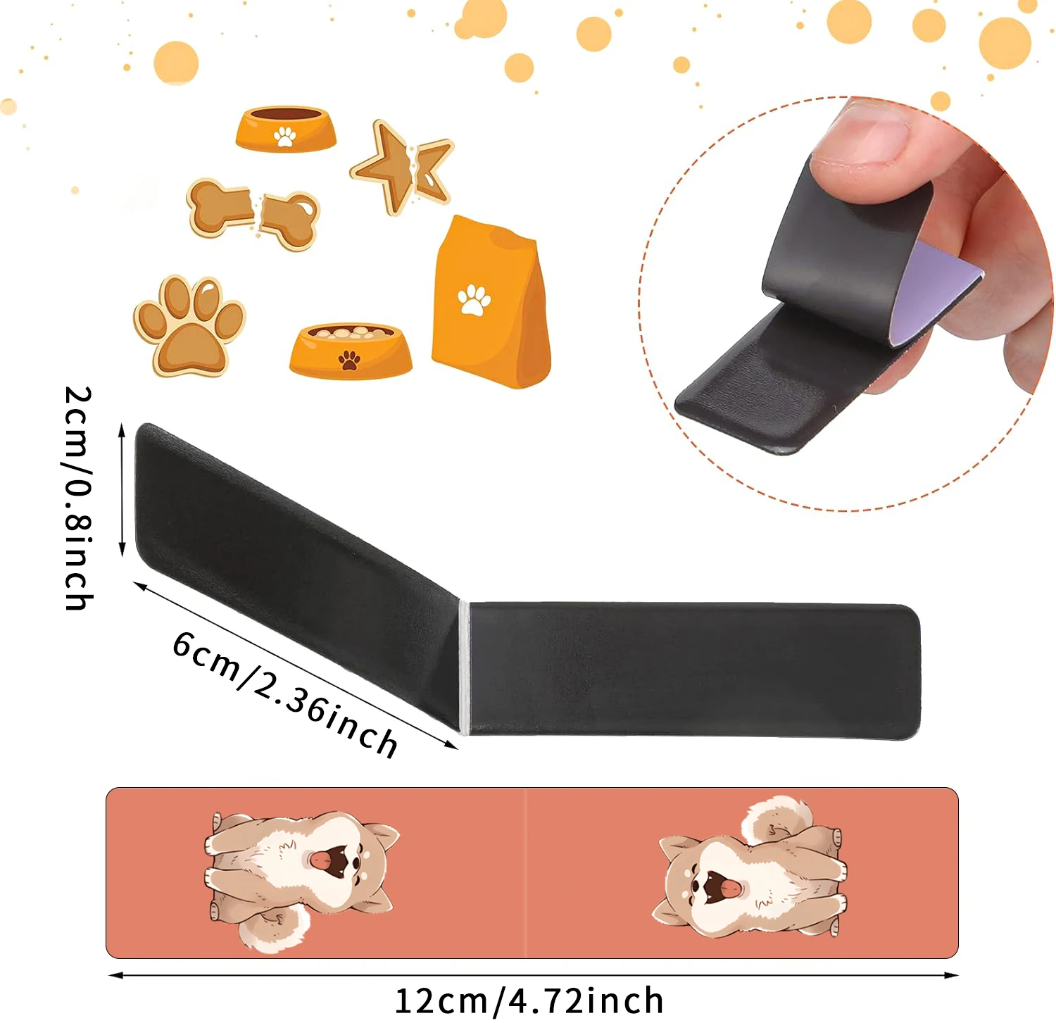 Cartoon Puppy Magnetic Bookmarks 12 Pcs Colorful Paper Clip Page Markers for Teachers and Students