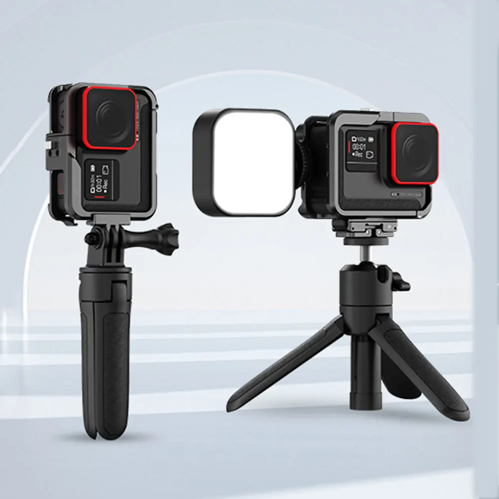금속 토끼 케이지 퀵릴리즈 보호 쉘, 낙하 방지 마운트 케이스 어댑터, Insta360 Ace Pro/Insta360 Ace용