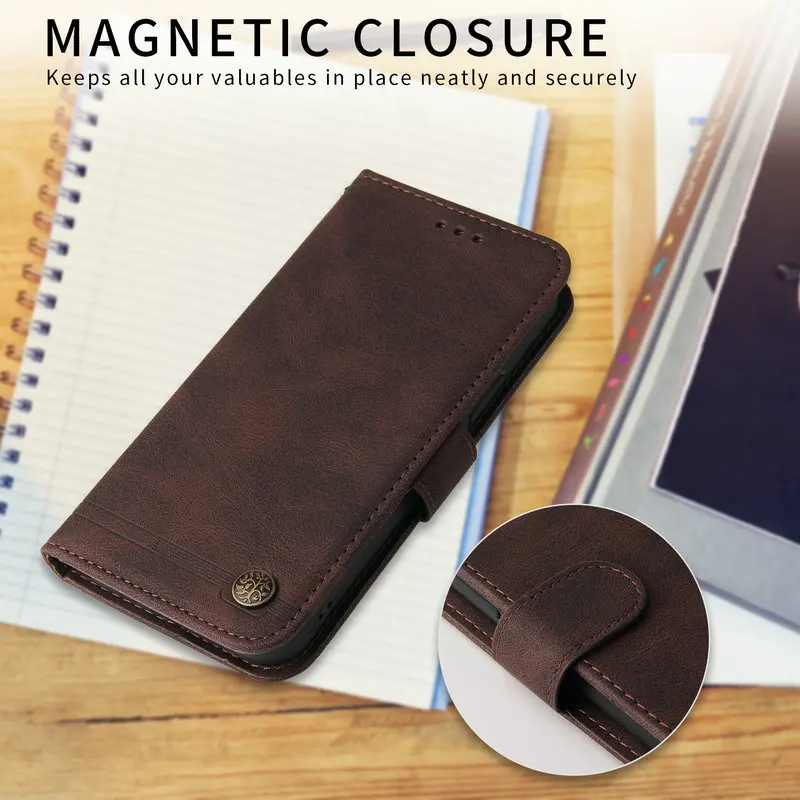 Premium Luxury Leather Flip Cover 360 Protective Book Pouch