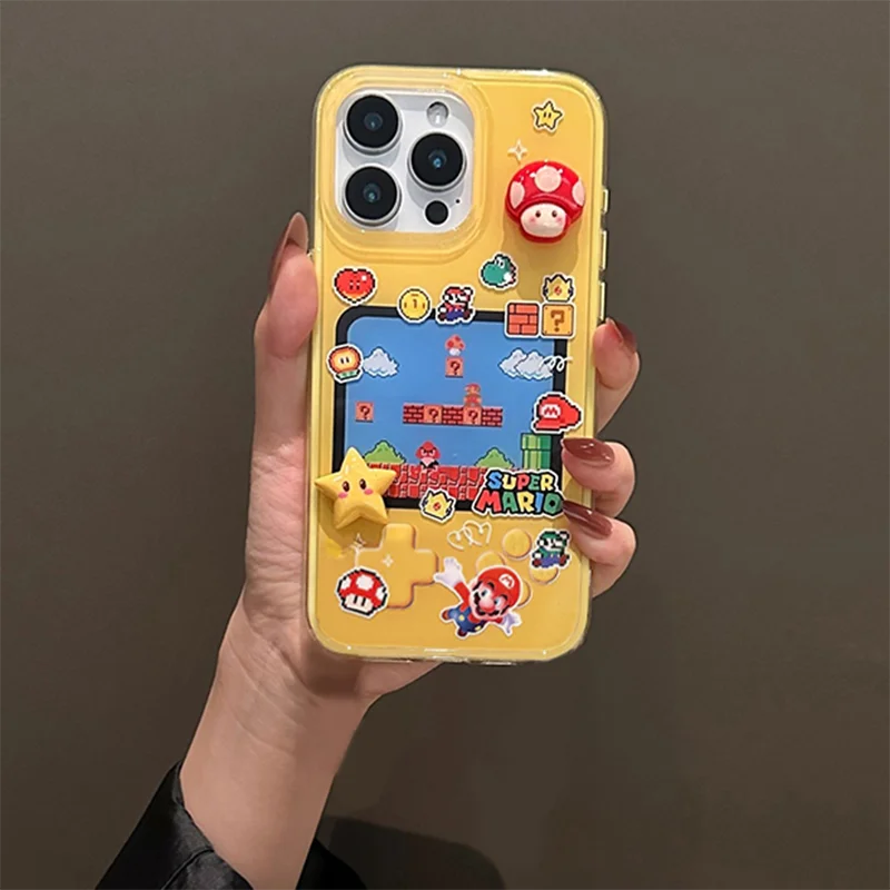 Funny 3D Cartoon Toy White Acrylic Phone Case Cover