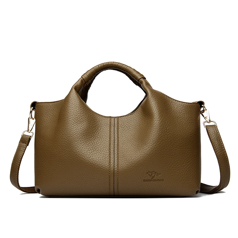 ตัวเลือกสินค้า กระเป๋าหนัง Tote แฟชั่นผู้หญิง ความจุใหญ่ ไหล่เดี่ยว Crossbody