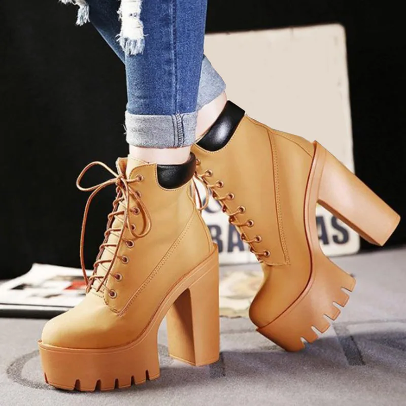 Lo mejor botines marrones mujer planos - Botas 2022 - Aliexpress