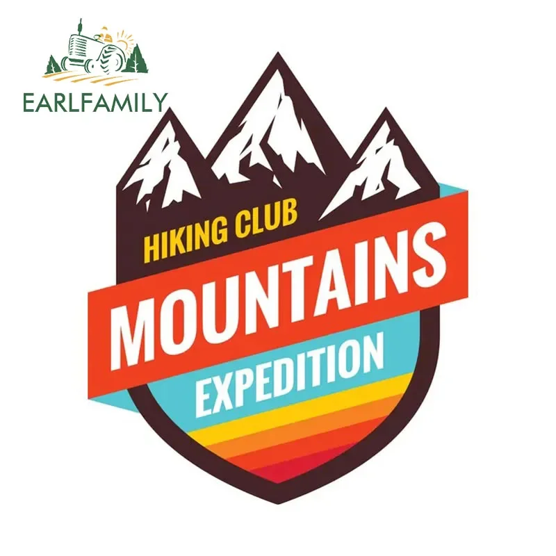 EARLFAMILY Expedition Travel Car Sticker Never Stop Exploring Decal JDM Off-road Rear Windshield Trunk Decoration Funny Car Sign