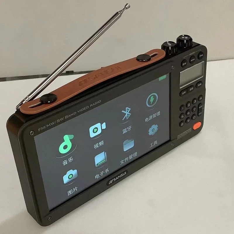 Portable Speaker SANSUI F51/F50 Portable FM Radio Video display radio Wireless Bluetooth Speakers Dual TF Card Slot MP4 Music Player Video E-book Audio Speakers
