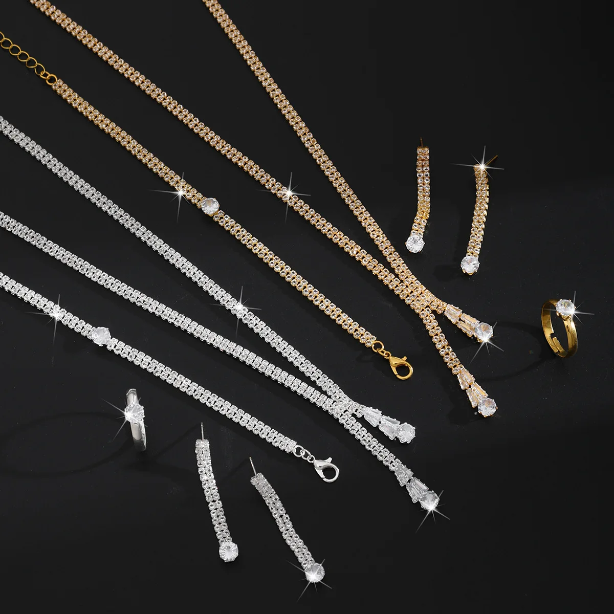 طقم شيمر إليغانس الذهبي