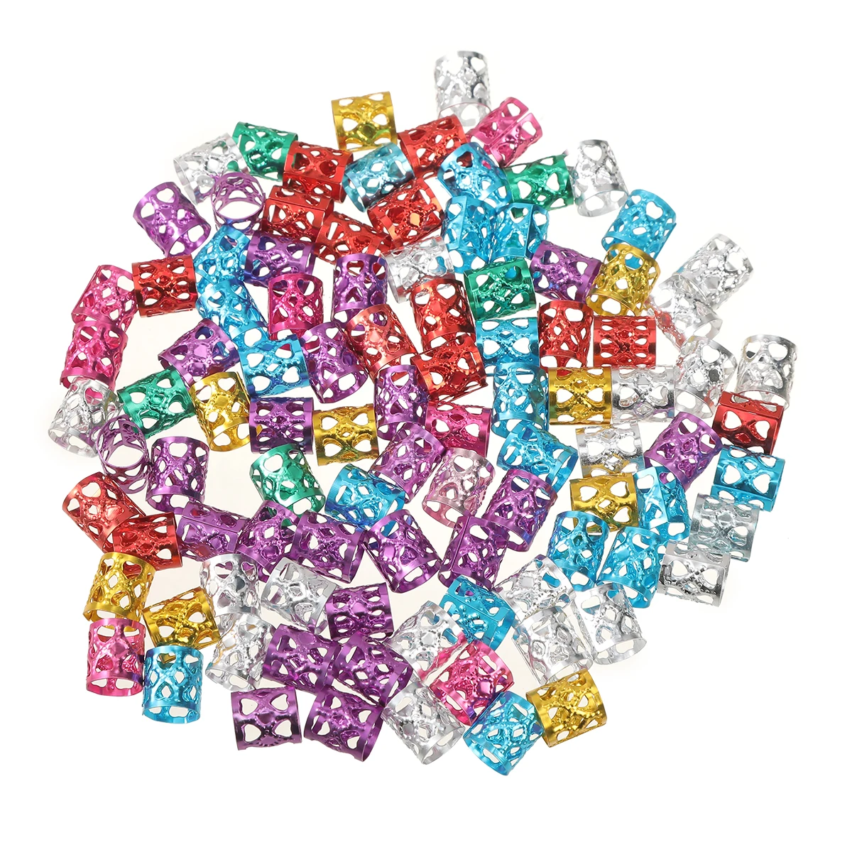 100PCS/set Alloy Hair Buckle Silver Hairpin For Women Mini Cute Hair Clip Fashion Festival Headwear Hair Accessories Gift