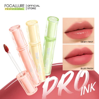 FOCALLURE 벨벳 립 글로스, 방수, 오래 지속되는 끈적이지 않는 컵, 액체 립스틱, 보습 립 글레이즈, 입술 메이크업 화장품
