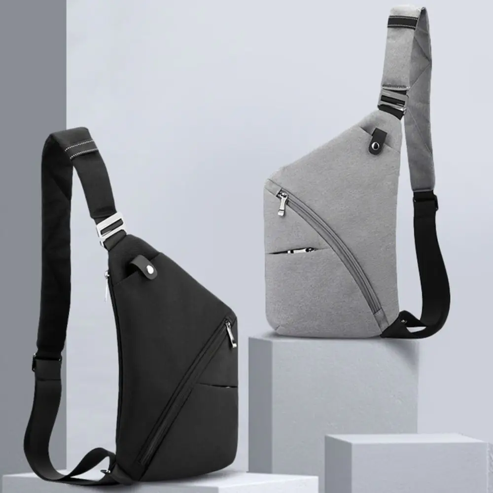 

Дорожная сумка-слинг с защитой от кражи, многофункциональная ультратонкая нагрудная сумочка большой вместимости, нейлоновая миниатюрная сумка через плечо на молнии