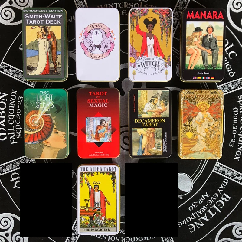 Dreams Tarot Witches Tarot Cards Tin Box Card Edge Gild for Divination Personal Use the Best Gifts for Tarot Card Lovers 2
