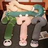 70~160cm Ask Question Plush Pillow Stuffed Cartoon Animals Head Neck Nap Pillow Sleeping Leg Body Support Plushie Peluche Gift 1