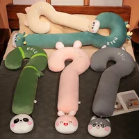 70~160cm Ask Question Plush Pillow Stuffed Cartoon Animals Head Neck Nap Pillow Sleeping Leg Body Support Plushie Peluche Gift 1