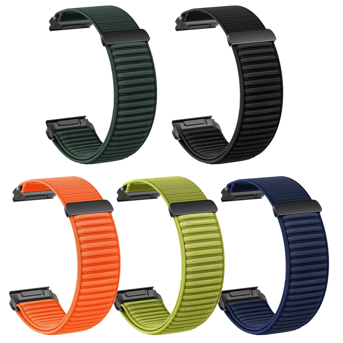 Enhanced Sport Nylon Watch Band - QuickFit 22mm 26mm Strap Bracelet