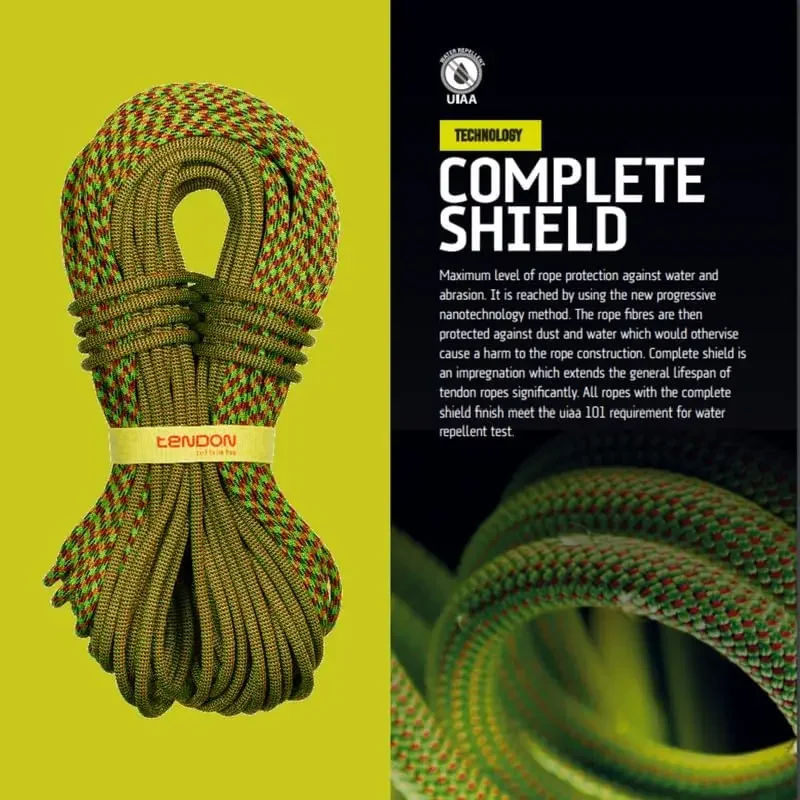 Master 9.7 Bicolor- UIAA Certified Dynamic Rope for Rock Climbing-Dry Treated with Complete Shield Technology (Bicolour