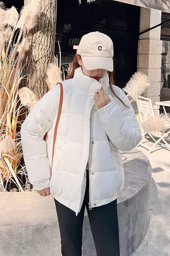 

Coat Women 2023 Winter Jacket Warm Cotton Jackets Female Short Thickened Cotton Coats Stand-up Collar Clothes Loose Bread Coat