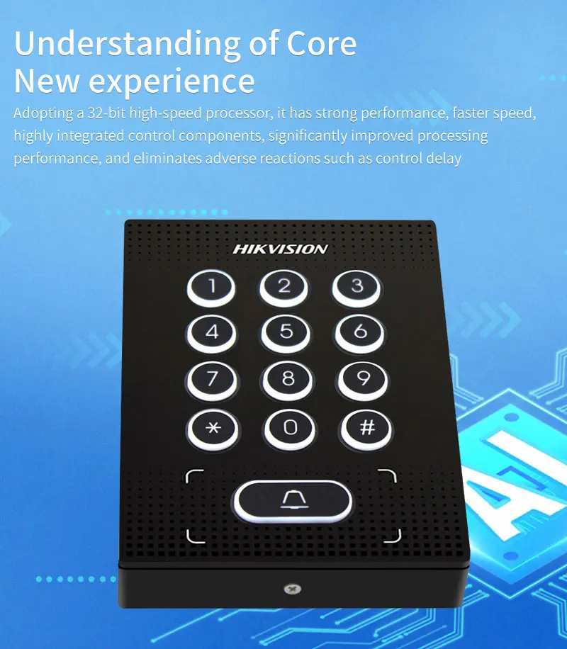Hikvision Access Control NFC CPU Card 13.56Mhz 1000 user 12V DC Door Lock Opener
