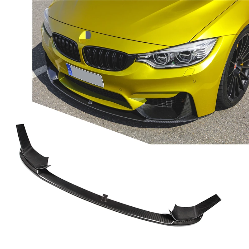 

MP StyleType Real Carbon Fiber Front Spoiler Lip Car Front Bumper Lip For 2014-2019 M4 M3 F80 F82 F83