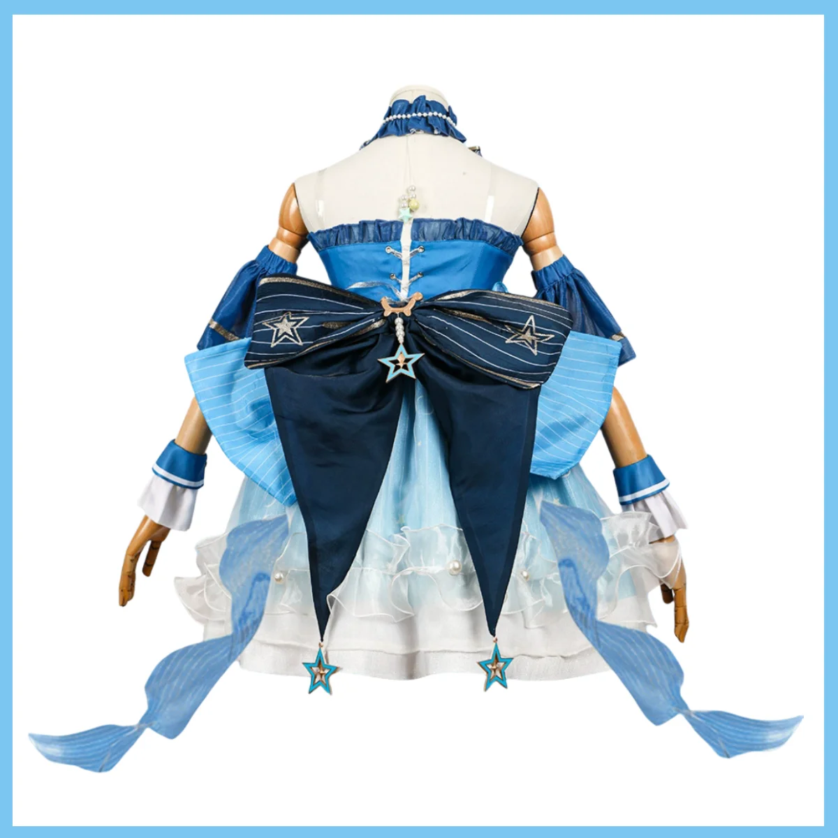Infinity Nikki Nikki Blue Bubbles Princess Dress Cosplay Costume