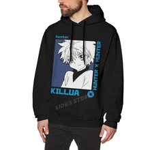 

Japan Killua Hisoka Anime Hunter X Hunter Hoodie Sweatshirts Harajuku Creativity Street clothes 100% Cotton Streetwear Hoodies