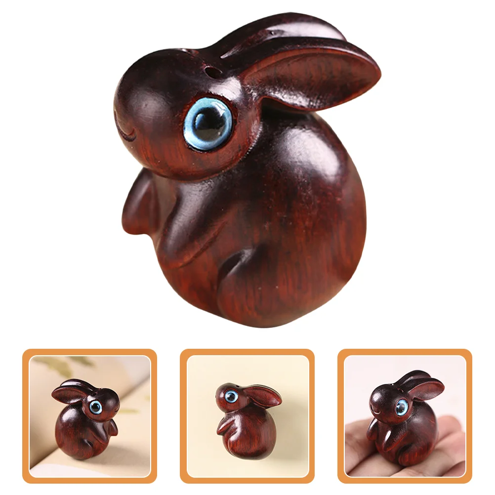 

Zodiac Wood Rabbit Pendants Wood Keychain Rabbit Pendant Key Chain Pendant