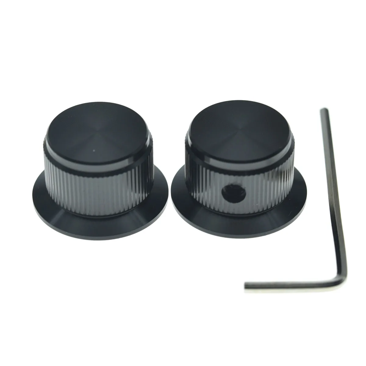 Set 4 Manopole In Abalone E Metallo Dorato Per Basso O Chitarra, KAISH, Nuove
