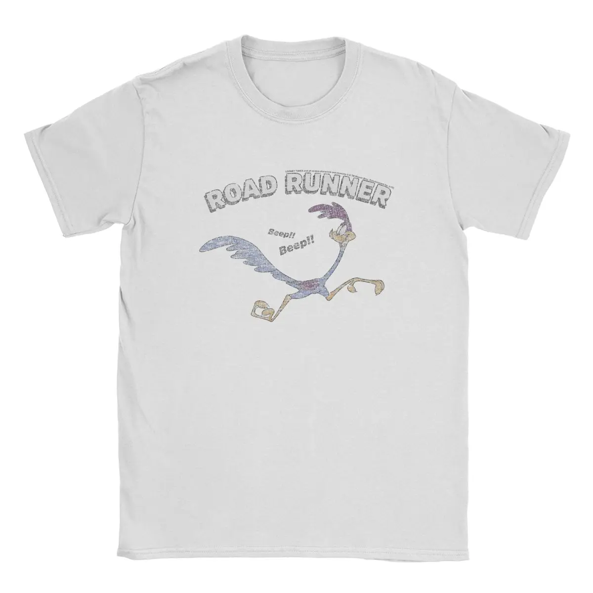 Magliette Looney Da Uomo Da Strada Tunes Runner Beep Beep Cartoon 100% Cotone Top Divertenti Magliette A Maniche Corte O Collo T-Shirt Taglie Forti