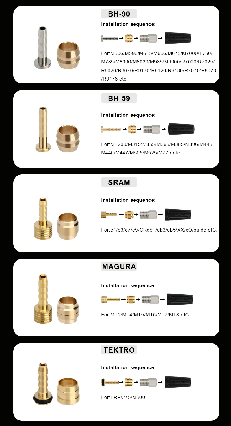 Hydraulische Remslang Set 1 Meter - Met Messing Olijven Voor Mountainbike Onderhoud