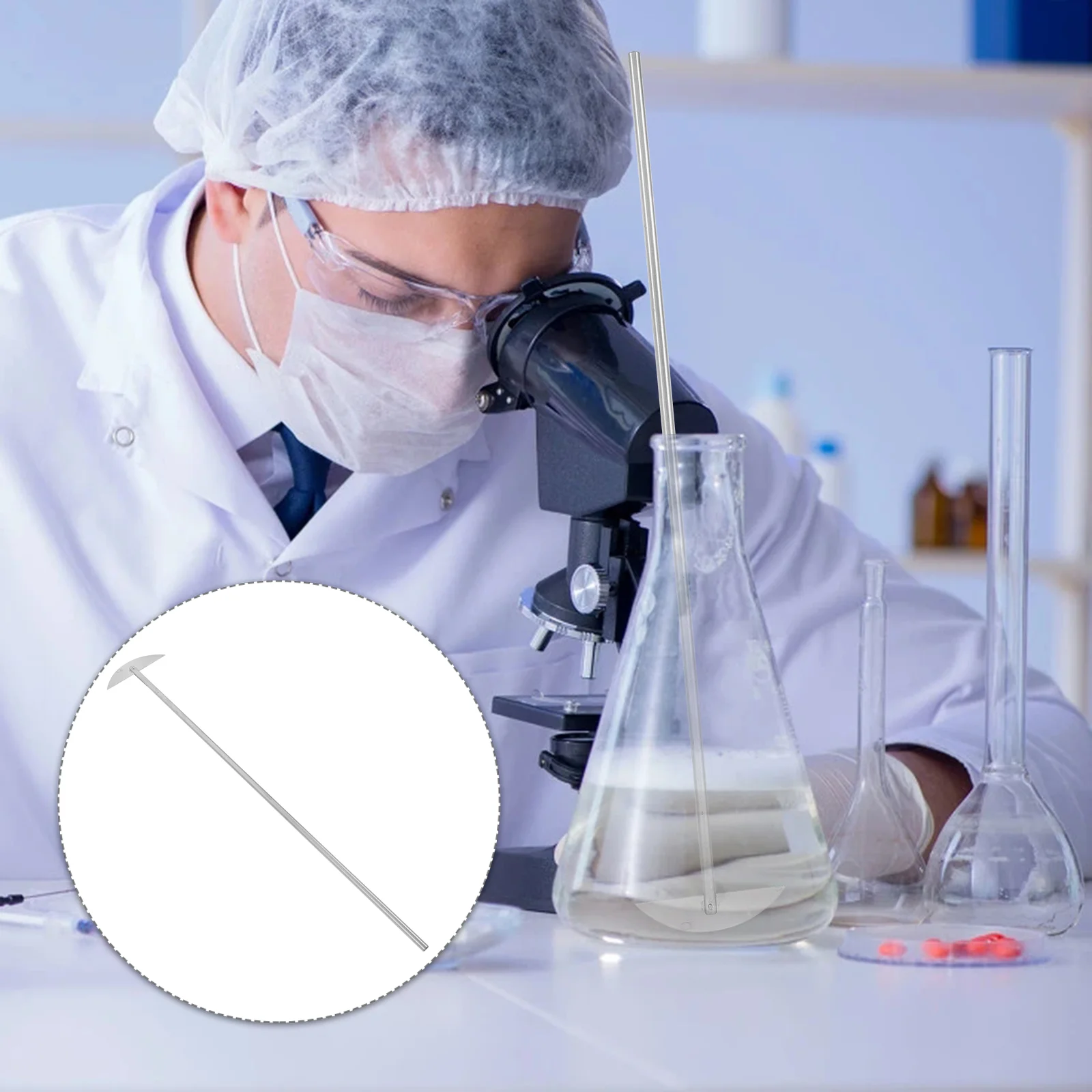 

Laboratory Stirring Paddle Stainless Steel Labs Stirrer Professional Magnetic Force Supply Reagent Rod Mixing