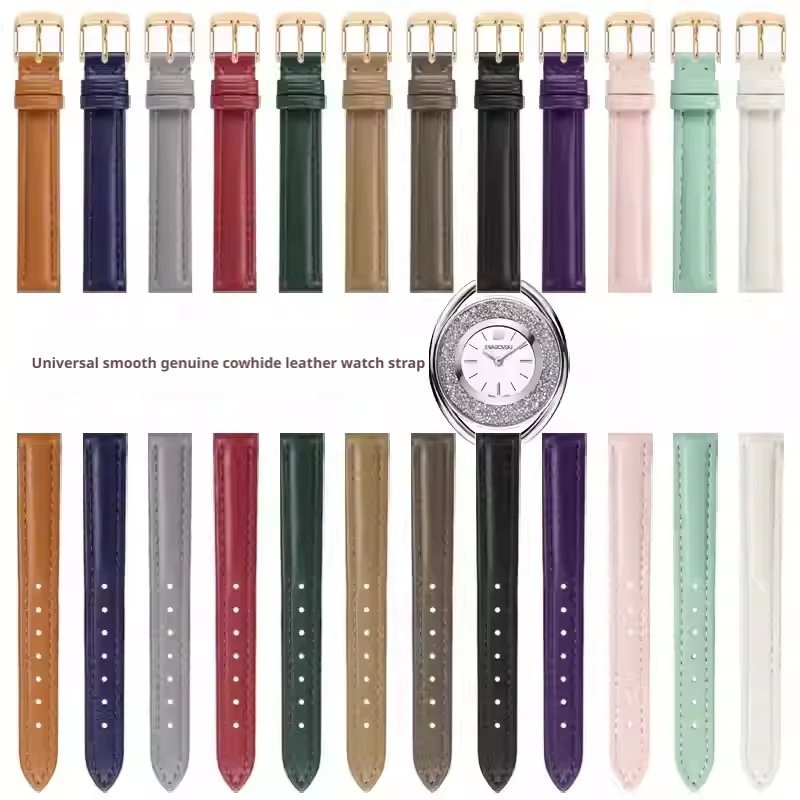 Elegant Smooth Cowhide Leather Watch Strap – Universal Design