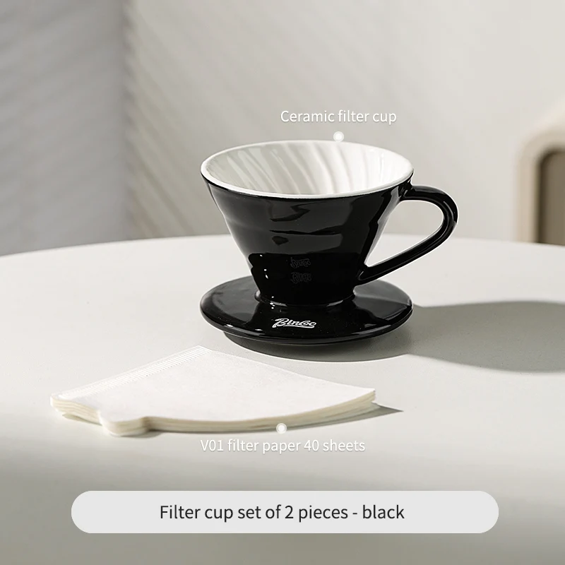 طقم قهوة بالتقطير من بينكو مع فلتر سيراميك وإبريق...