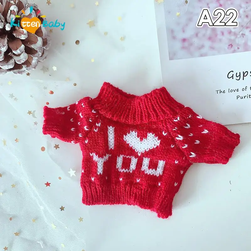 Doll Clothes 1PC For 20cm Idol Dolls Accessories Plush Sweater Stuffed Toy Outfit For Korea Kpop EXO