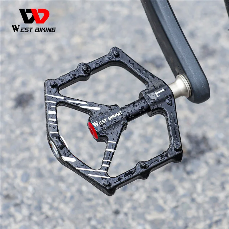 CyclingDeal Bike Bicycle Alloy CNC Pedals 9/16" Black 