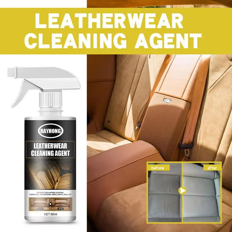 Car Leather Conditioner Household Couch Cleaner Spray With Sponge Leather  Care Solution For Clothes Shoes Portable Car Seat - AliExpress