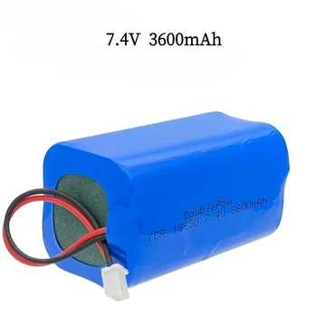 Batteria agli ioni di litio 18650 da 7.4V 3600mAh 5200mAh ricaricabile con protezione di sicurezza PCB per luce LED, altoparlante Bluetooth