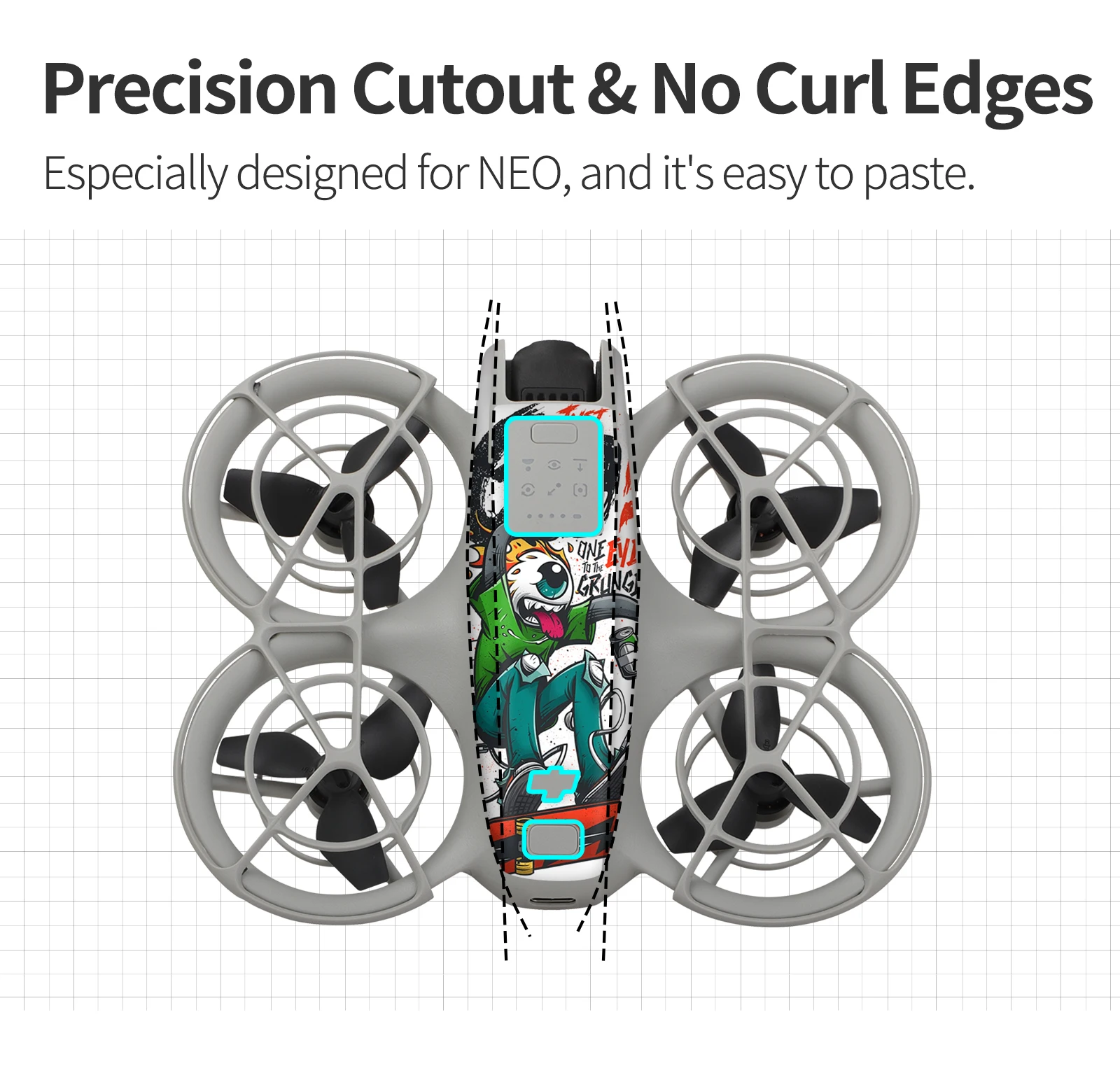 Description Picture 4 of itemPVC Sticker for DJI Neo Colorful Decorative Sticker Combo Protective Film Anti-Scratch Cool Skin for DJI RC N3 Accessoriess