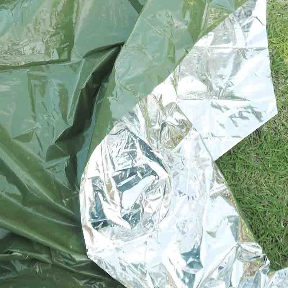 1-3PCS Outdoor Emergency Survival Blanket Waterproof First Aid Sliver Rescue Curtain Foil Thermal Military Blanket 130/140x210CM 4