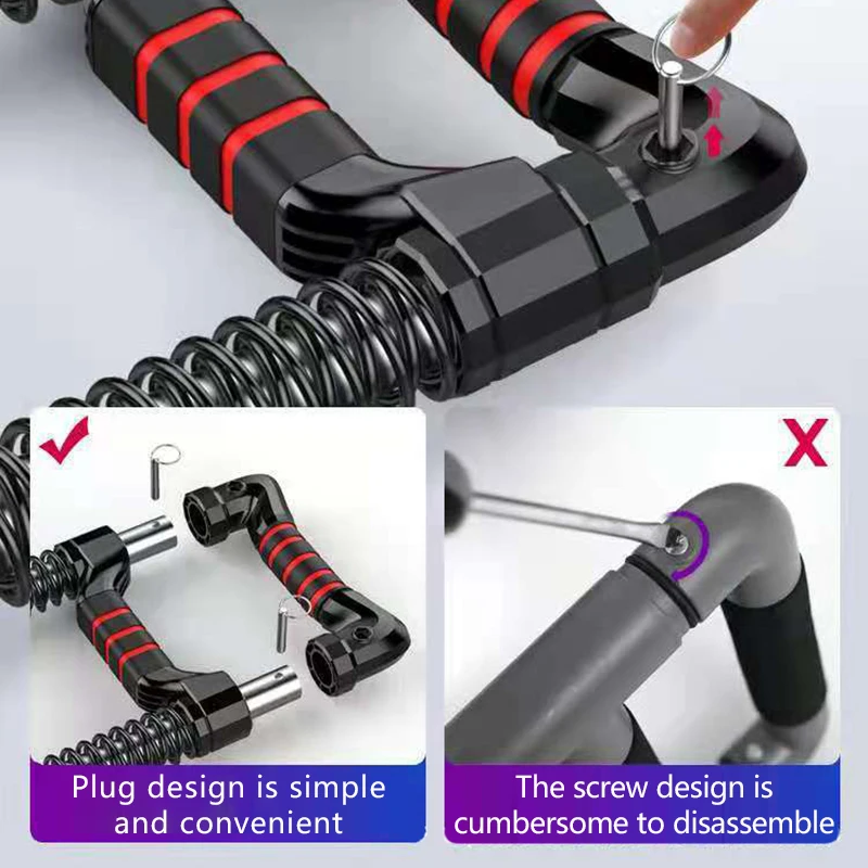 Two Way Spring Arm Apparatus for Men, Adjustable Arm Strength Device, Household Fitness Hand Gripper