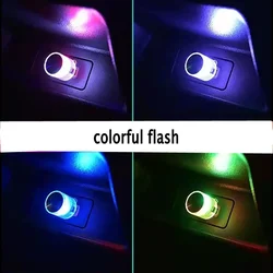 Vibrant LED USB Car Interior Light - Multicolor Ambient Glow (Colorful flash)