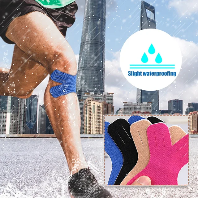 10/20 PCS Kinesiology Tape Precut, X-Shaped Muscle Tape for Pain Relief & Joint Support, Elastic Sports Tape 2