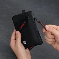 Luxury Rfid Credit Card Holder Anti Theft Slim Key Card Case with Carabiner Nylon Coin Purse Male Purse 3