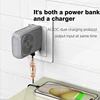 Wireless Magnetic Power Bank With Plug Cable USB C Fast Charger Portable 10000mAh External Spare Battery For iPhone 15 Samsung 5