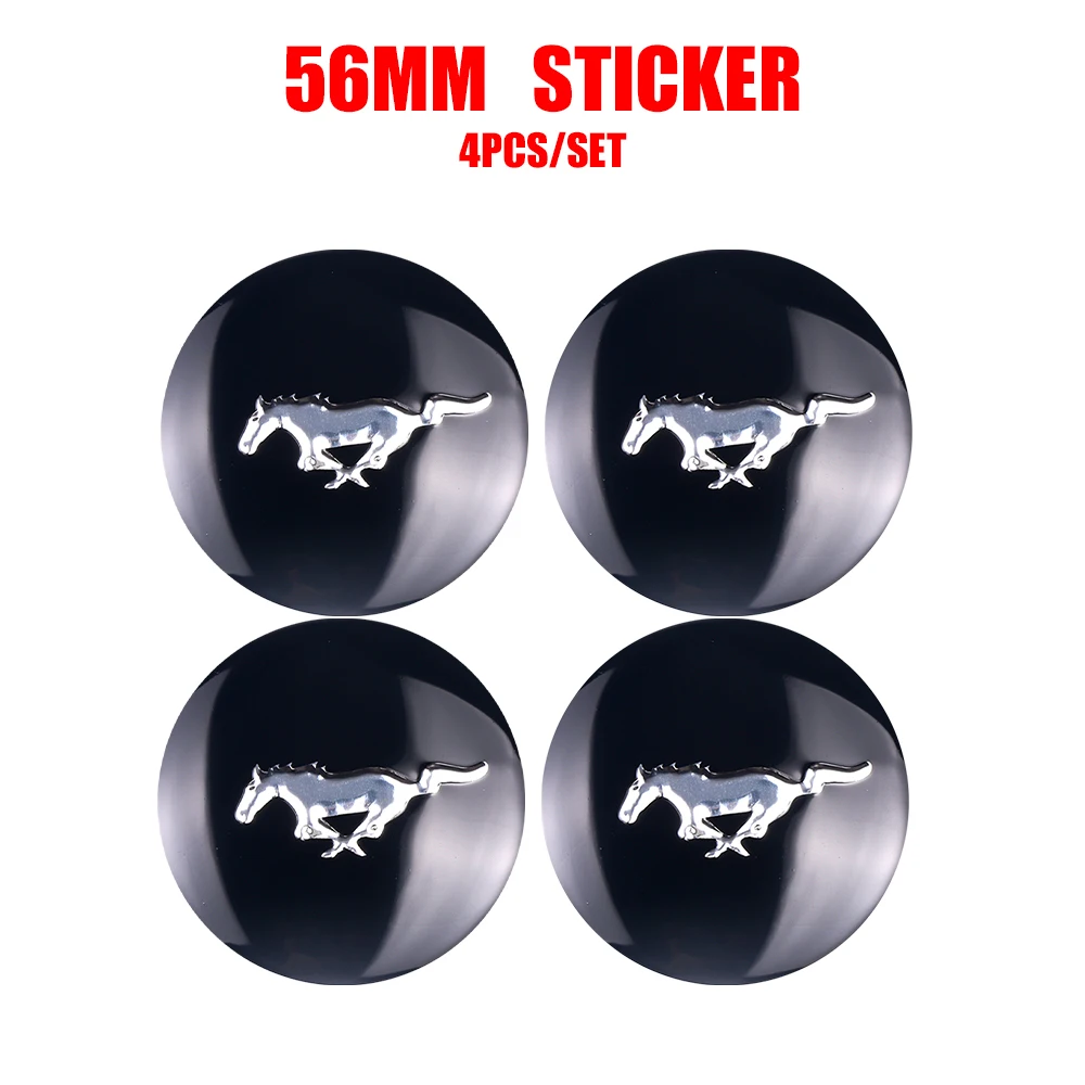 4 Stück 56mm Auto-Radnabenkappen-Aufkleber für Focus ST Mustang Mk2 Mk3 Mk7 Fiesta Ranger Kuga F150 Everest Mk4 Auto-Zubehör – Detail 6
